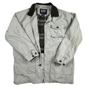 Great Northwest GNW Men's Medium 100% Cotton Barn‎ Jacket Plaid Lined Workwear